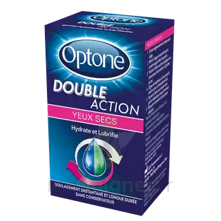 Optone Double Action Solution Oculaire Yeux Secs Fl/10ml à ISTRES